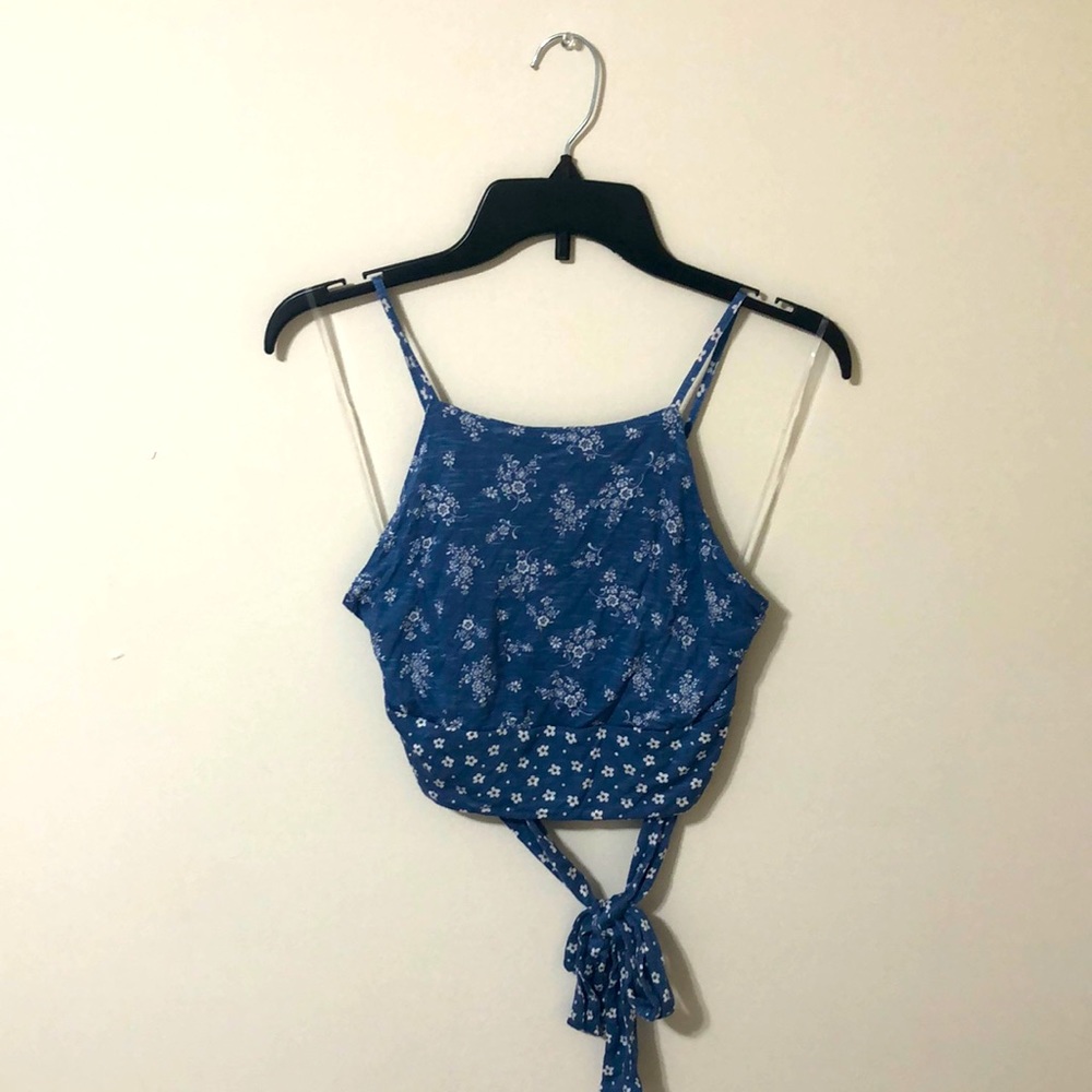 American Rag, Size: S, Blue Cropped Tank Top